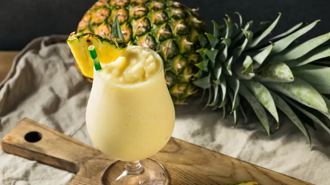 En krämig piña colada, en perfekt 